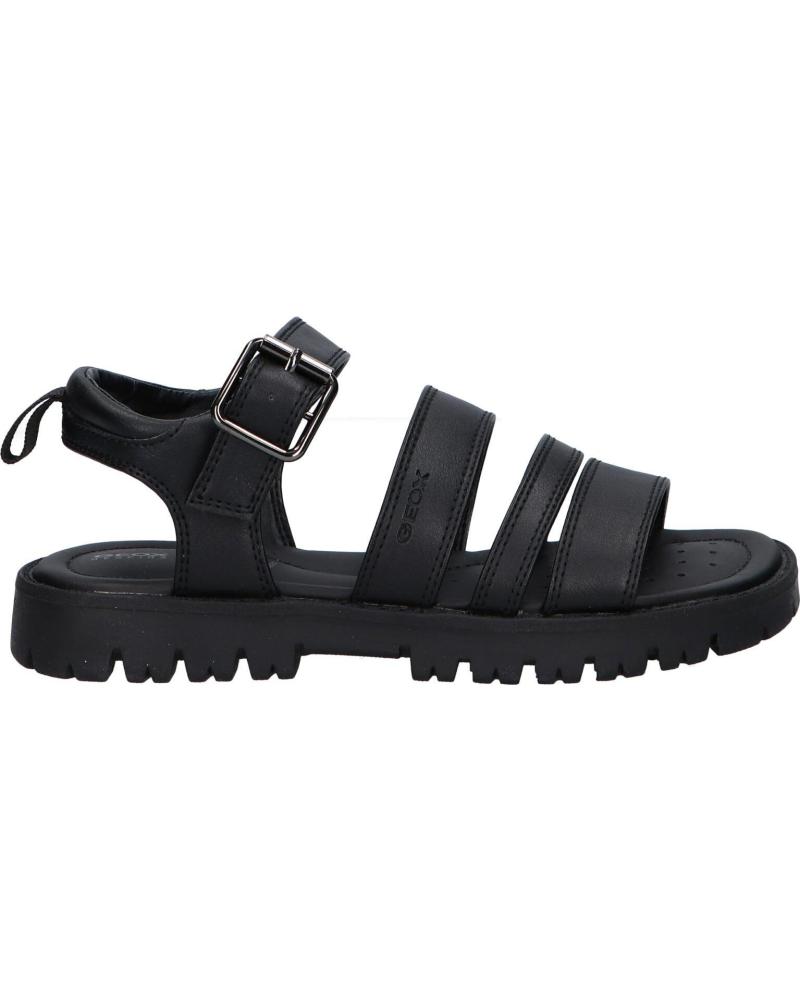 Sandalen für Mädchen GEOX J25FYB 000BC J SANDAL STARBLUSH C9999 BLACK NEGRO
