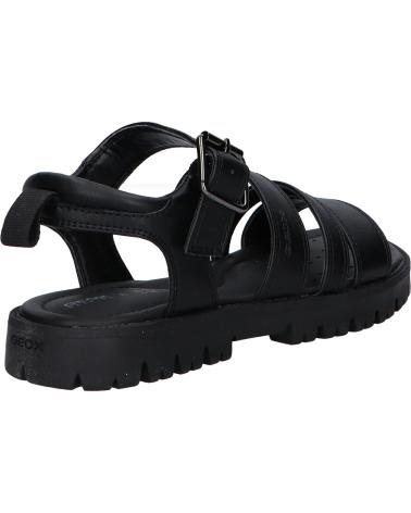 Sandalen für Mädchen GEOX J25FYB 000BC J SANDAL STARBLUSH C9999 BLACK NEGRO