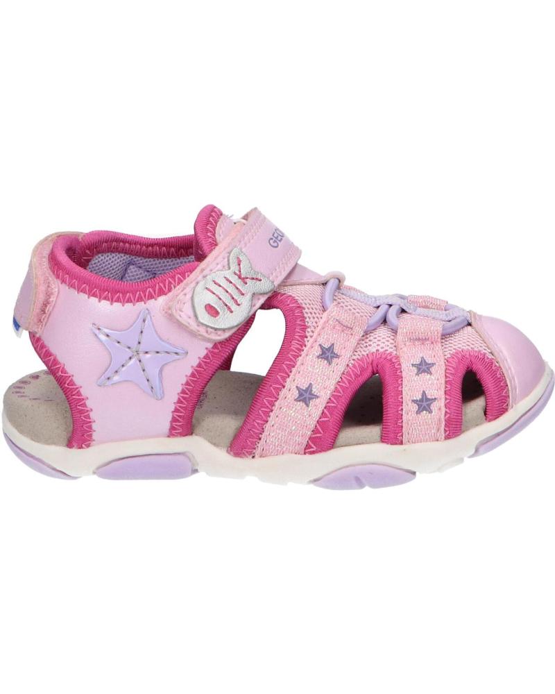 Sandali per Bambina GEOX  B250ZA 0AJGN B SANDAL AGASIM C8057 LT PINK-LILAC ROSA
