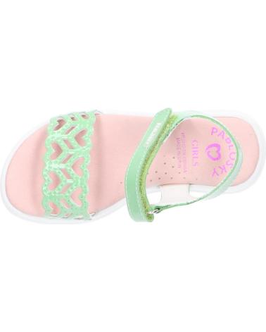 Sandalias de Niña PABLOSKY 411299 CHAROL VERDE ACIDO