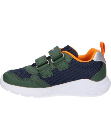 Sportif pour Garçon GEOX B254UA 01454 B SPRINTYE C3231 DK GREEN- ORANGE VERDE