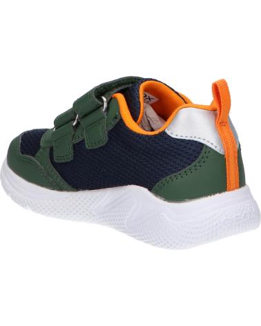 Sportif pour Garçon GEOX B254UA 01454 B SPRINTYE C3231 DK GREEN- ORANGE VERDE
