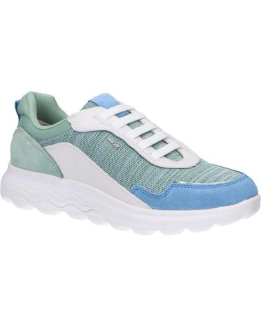 Sportif pour Femme GEOX D25NUD 07T85 D SPHERICA C0547 WHITE-GREEN