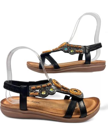 Sandalias de Mujer TIMBOS SANDALIA CUNA COMODA MUJER 130132 NEGRO
