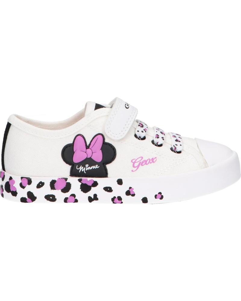 Sportschuhe für Mädchen GEOX J2504D 00010 J CIAK C0404 WHITE-BLACK