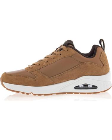 Deportivas de Hombre SKECHERS SNEAKERS UNO HOMBRE CUERO MARRóN