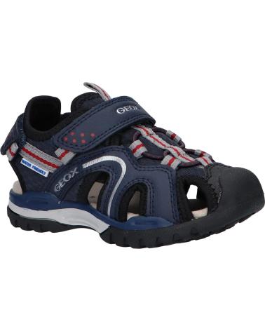 boy Sandals GEOX J250RB 014ME J BOREALIS C0735 NAVY-RED