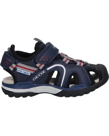 boy Sandals GEOX J250RB 014ME J BOREALIS C0735 NAVY-RED