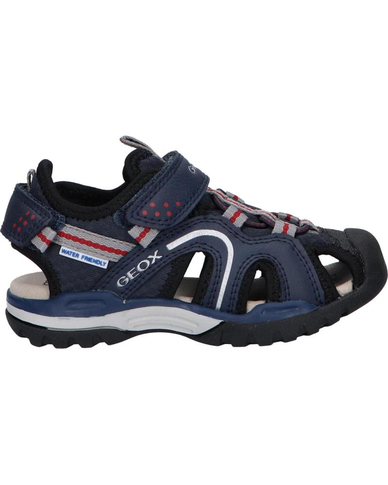 boy Sandals GEOX J250RB 014ME J BOREALIS C0735 NAVY-RED