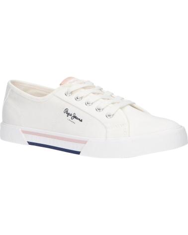 Sportif pour Femme et Fille et Garçon PEPE JEANS PGS30543 BRADY 800 WHITE