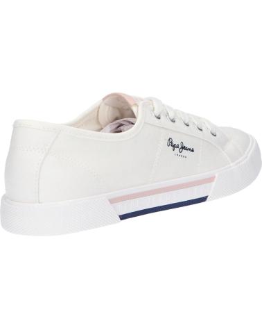 Sportif pour Femme et Fille et Garçon PEPE JEANS PGS30543 BRADY 800 WHITE