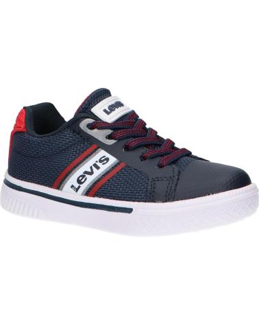 girl and boy Trainers LEVIS VFUT0062T FUTURE X MINI 0290 NAVY RED
