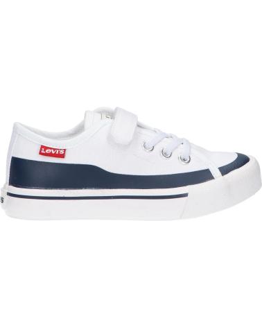 girl and boy Trainers LEVIS VORI0100T SQUARE 0122 WHT NAVY