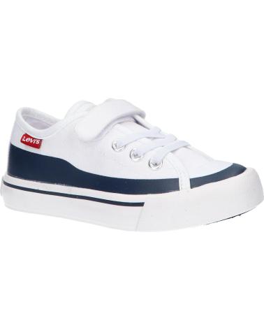 girl and boy Trainers LEVIS VORI0100T SQUARE 0122 WHT NAVY