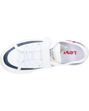 girl and boy Trainers LEVIS VORI0100T SQUARE 0122 WHT NAVY