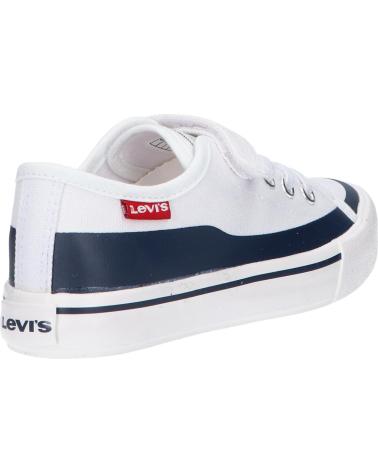girl and boy Trainers LEVIS VORI0100T SQUARE 0122 WHT NAVY