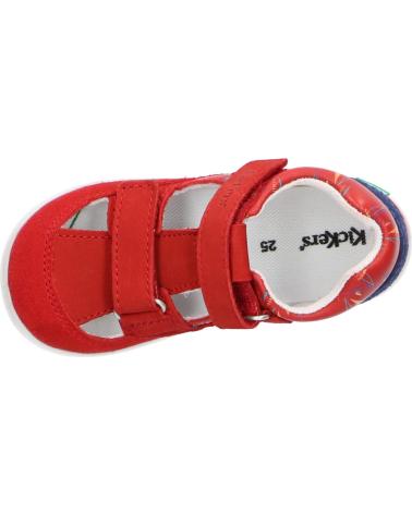 Scarpe per Bambina e Bambino KICKERS 692396-10 KID 43 ROUGE BLEU BATE