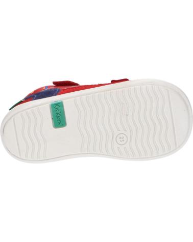 Scarpe per Bambina e Bambino KICKERS 692396-10 KID 43 ROUGE BLEU BATE