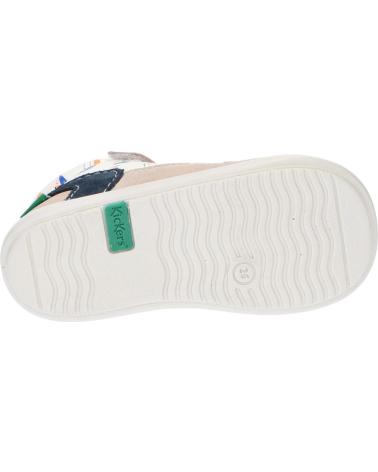 Scarpe per Bambina e Bambino KICKERS 692397-10 KID 31 BLANC CASSE BLE