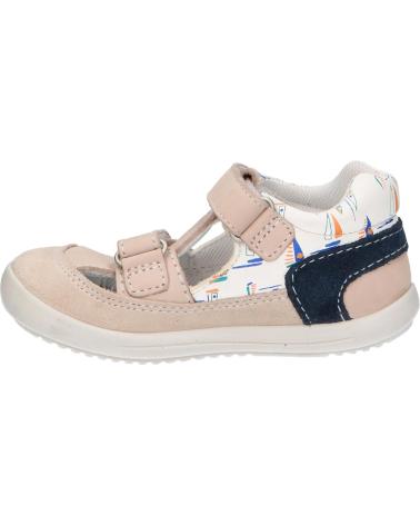 Scarpe per Bambina e Bambino KICKERS 692397-10 KID 31 BLANC CASSE BLE