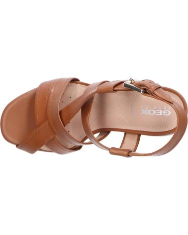 Woman Sandals GEOX D02GSB 00043 D GENZIANA HIGH C6001 COGNAC