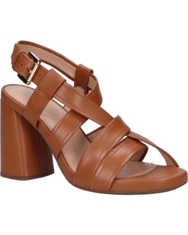Woman Sandals GEOX D02GSB 00043 D GENZIANA HIGH C6001 COGNAC