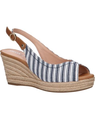 Sandálias de Mulher GEOX D15N7A 01043 D SOLEIL C4211 NAVY-WHITE