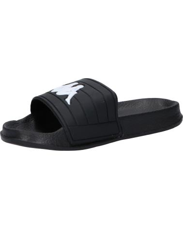 Chanclas de Mujer y Niña y Niño KAPPA 304Q930 LOGO MATESE 949 BLACK-WHITE