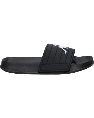Chanclas de Mujer y Niña y Niño KAPPA 304Q930 LOGO MATESE 949 BLACK-WHITE