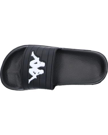 Chanclas de Mujer y Niña y Niño KAPPA 304Q930 LOGO MATESE 949 BLACK-WHITE