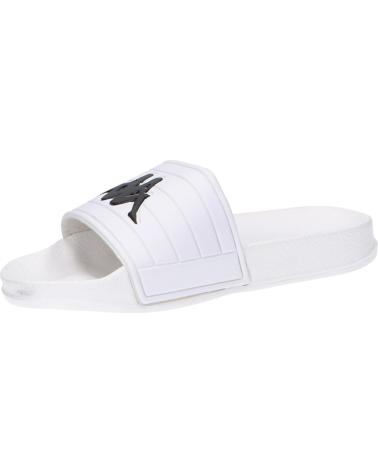 girl and boy and Woman Flip flops KAPPA 304Q930 LOGO MATESE 946 BLACK-WHITE