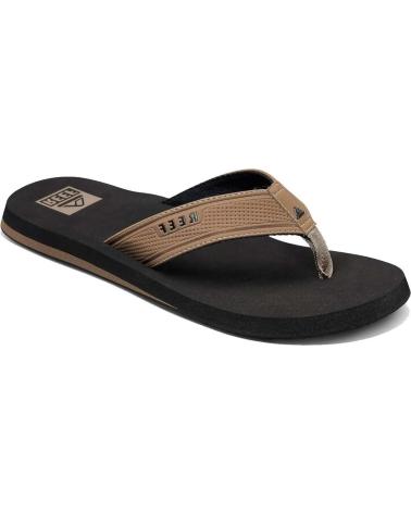 Chinelos de Homem REEF CHANCLAS THE LAYBACK BLACK TAN NEGRO MAR MULTICOLOR
