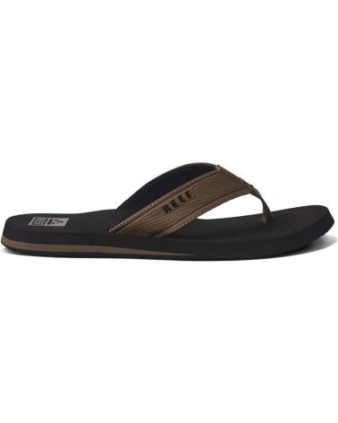 Chinelos de Homem REEF CHANCLAS THE LAYBACK BLACK TAN NEGRO MAR MULTICOLOR