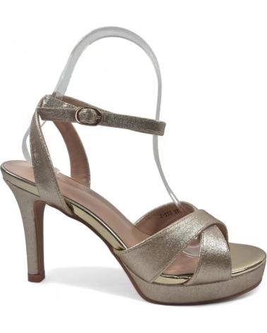 Sandalias de Mujer TIMBOS SANDALIA TACON FIESTA PLATAFORMA MUJER ORO 130147 AMARILLO