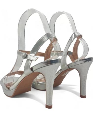 Sandalias de Mujer TIMBOS SANDALIA TACON FIESTA PLATAFORMA MUJER PLATA 130145 PLATEADO