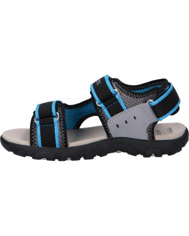 Sandalen für Junge GEOX J1524A 014CE J SANDAL STRADA C2276 DK GREY-LT BLUE