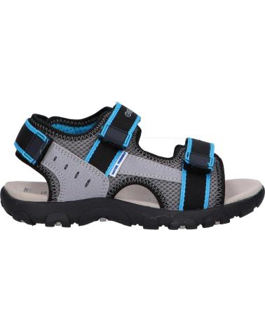 Sandalen für Junge GEOX J1524A 014CE J SANDAL STRADA C2276 DK GREY-LT BLUE