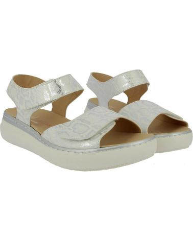 Sandálias de Mulher D`CUTILLAS SANDALIA DOCTOR CUTILLAS 46010 ESTAMPADO SERPIENTE BLANCO