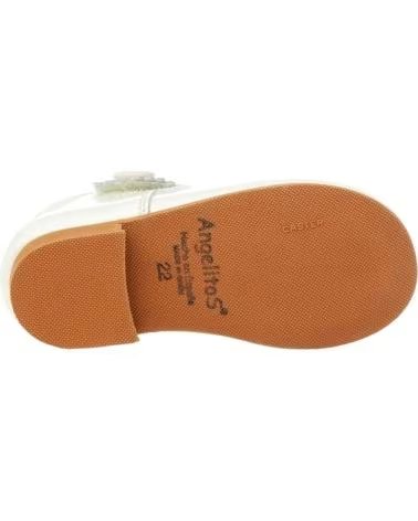 ANGELITOS BAILARINAS 1502N MERCEDITAS CHAROL CON VELCRO BEIGE