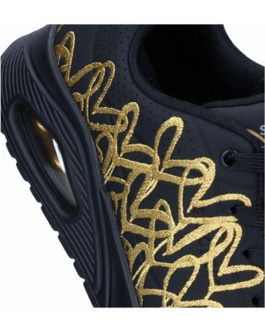 SKECHERS TÊNIS UNO GOLDEN HEART PRETO BKGD NEGRO