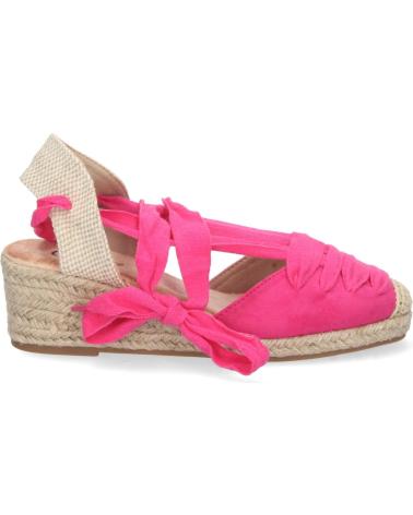 Sandales pour Femme PUNTOSALAO ALPARGATAS DE CUNA BAJA EN YUTE MUJER COLOR FUCSIA VARIOS COLORES