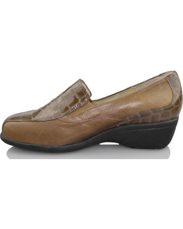 Mocasines de Mujer SANA PIES COMODOS CHAROL MARRON