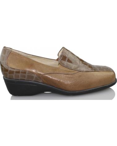 Mocasines de Mujer SANA PIES COMODOS CHAROL MARRON