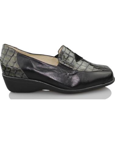 Mocasines de Mujer SANA PIES COMODOS CHAROL NEGRO