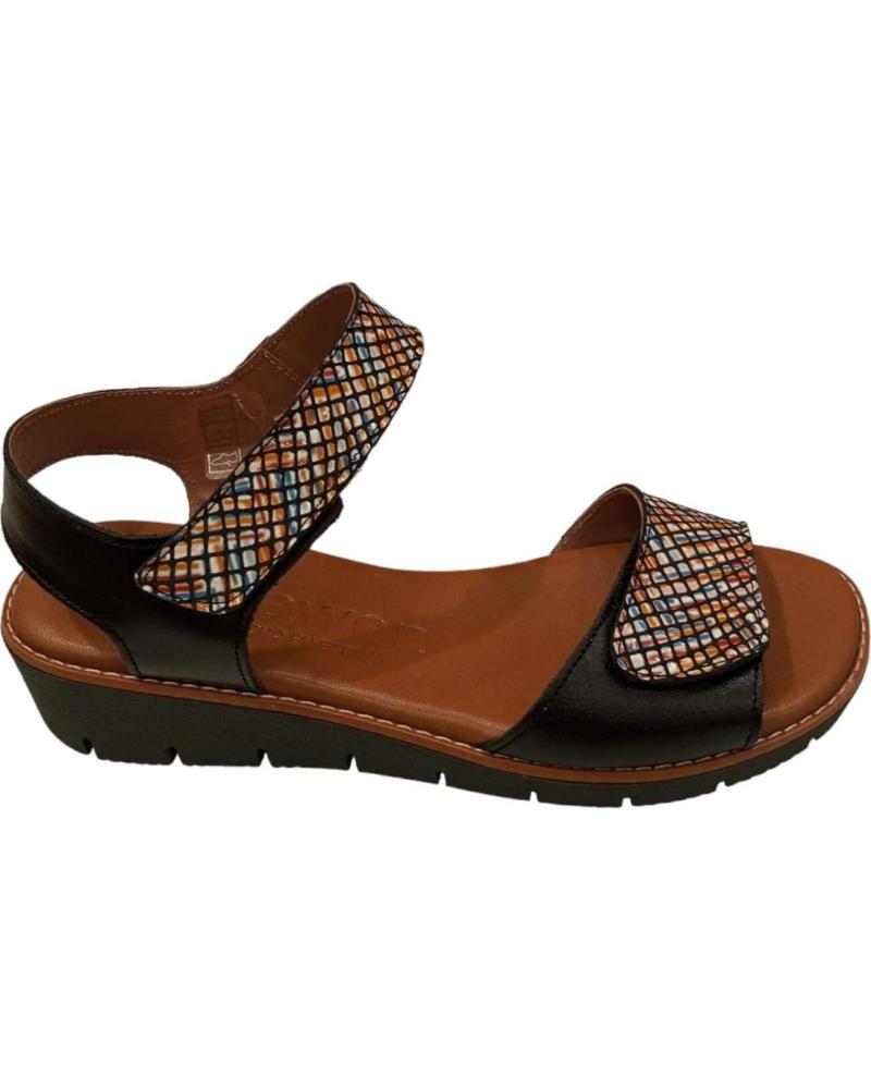 Sandali per Donna MAWEN SANDALIA CUNA MUJER NEGRO