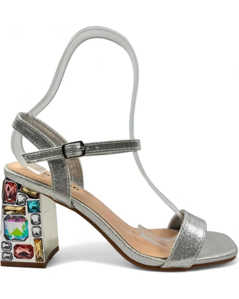 Sandales pour Femme TIMBOS SANDALIA TACON FIESTA MUJER PLATA 130152 PLATEADO