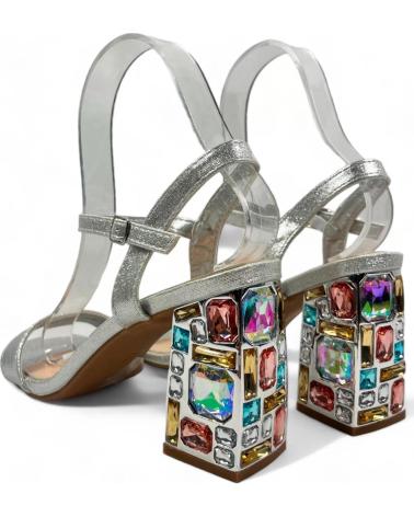 Sandales pour Femme TIMBOS SANDALIA TACON FIESTA MUJER PLATA 130152 PLATEADO