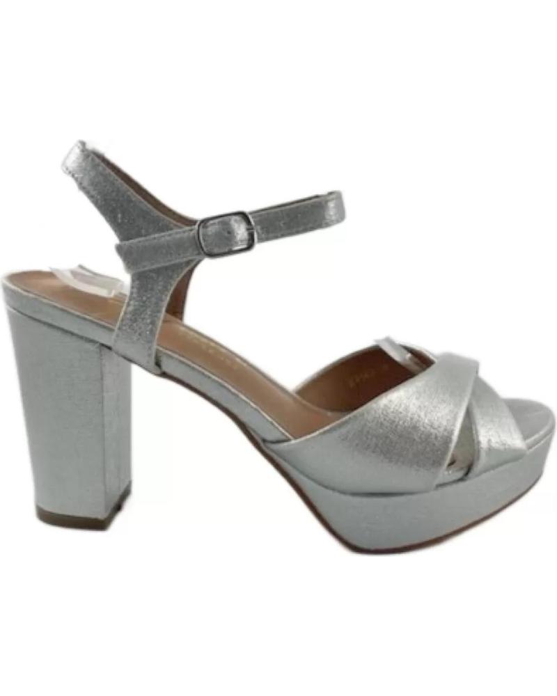 Sandales pour Femme TIMBOS SANDALIA TACON FIESTA MUJER PLATA 130186 PLATEADO