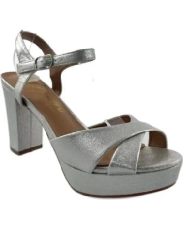 Sandales pour Femme TIMBOS SANDALIA TACON FIESTA MUJER PLATA 130186 PLATEADO