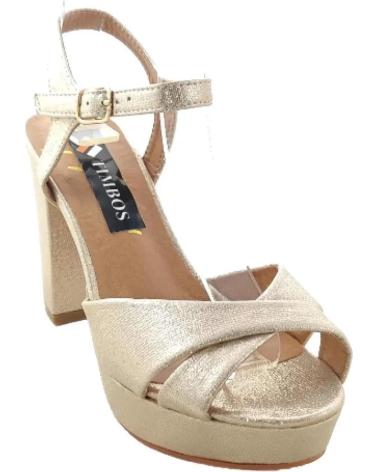 Sandali per Donna TIMBOS SANDALIA TACON FIESTA PLATAFORMA MUJER ORO 130184 AMARILLO